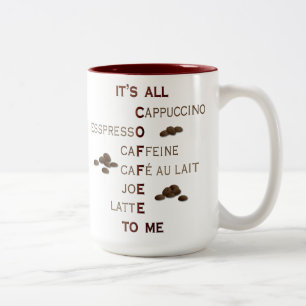 Es ist aller Kaffee zu mir Tasse