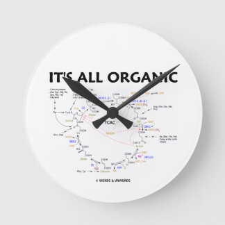 Es ist alles Bio (Krebs Runde Wanduhr