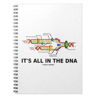 Es ist alles im DNA Molekularbiologie-Spaß Notizblock
