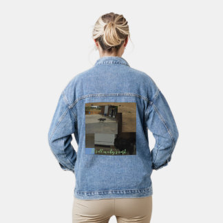 Es ist alles in einem Tag Arbeit Hunde. Jeansjacke