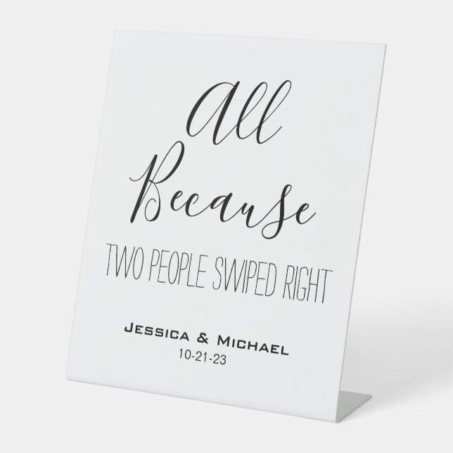 Es ist alles lustig, weil zwei Leute Niedlich rech Sockelschild (Vorderseite)