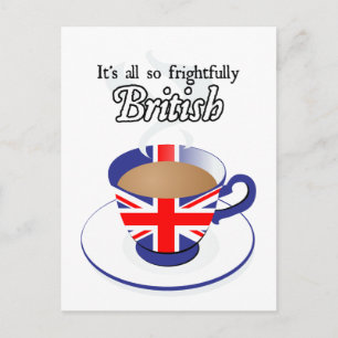 Es ist alles so beängstigend britisch postkarte