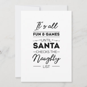 Es ist alles Spaß & Spiele, bis santa Karos das Üb Feiertagskarte