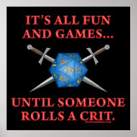 Es ist alles Spaß und Spiele, bis jemand ein Crit
