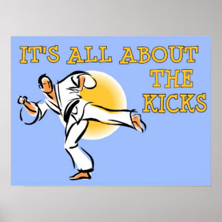 Es ist alles über das Kicks Martial Arts Poster