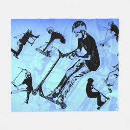 Es ist alles über den Scooter! - Scooter Tricks Fleecedecke