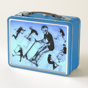 Es ist alles über den Scooter! - Scooter Tricks Metall Brotdose