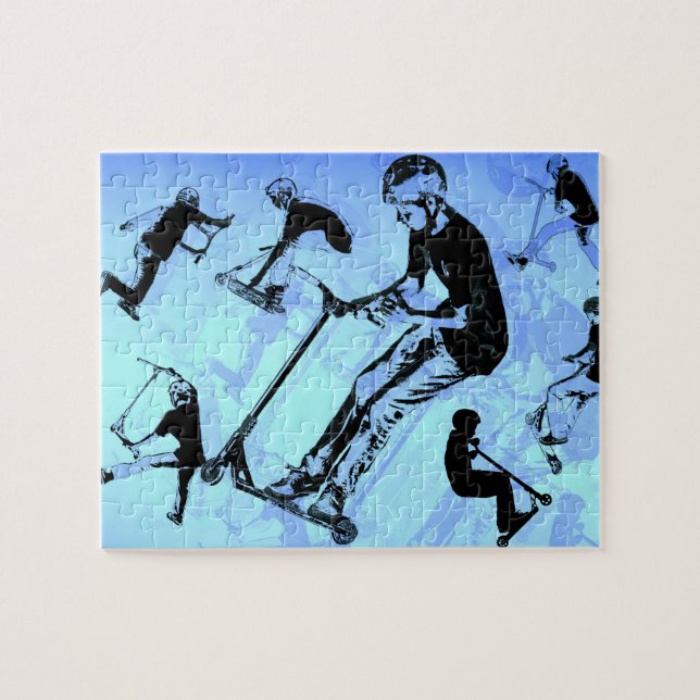 Es ist alles über den Scooter! - Scooter Tricks Puzzle (Horizontal)