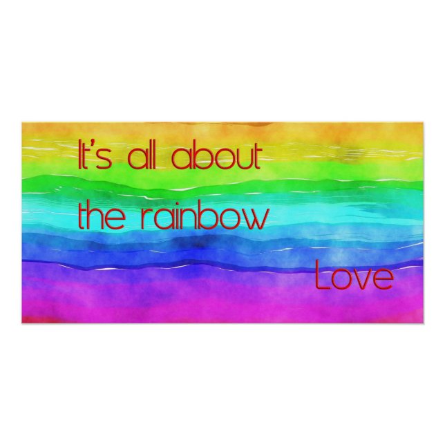 Es ist alles über die Regenbogenliebe 03 Poster (Vorderseite)