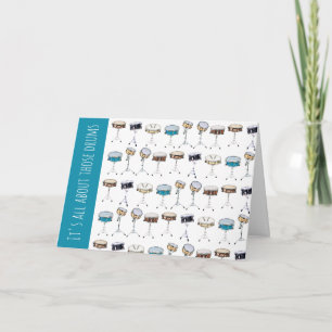 Es ist alles über diese Drums Snare Drummer Geburt Karte