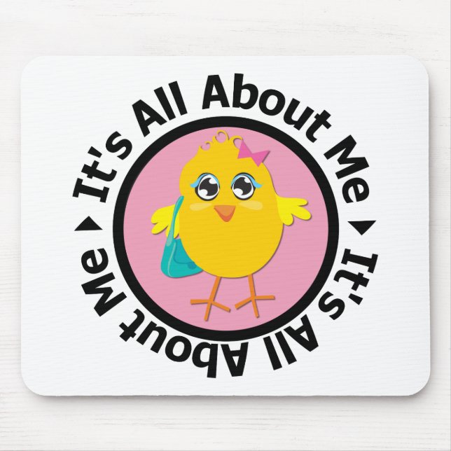 Es ist alles über mich kick (pink) mousepad (Vorne)