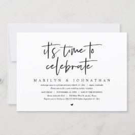 Es ist an der Zeit, das Party der Hochzeitsfeier I Einladung