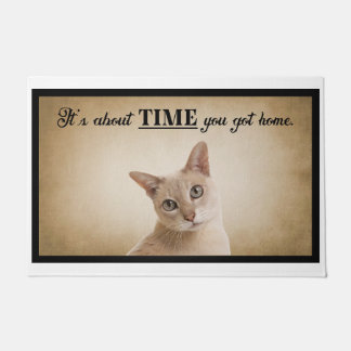 Es ist an der Zeit, dass du Zuhause-American Cat G Fußmatte