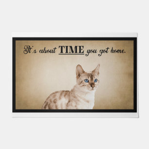Es ist an der Zeit, dass du Zuhause-American Cat G Fußmatte