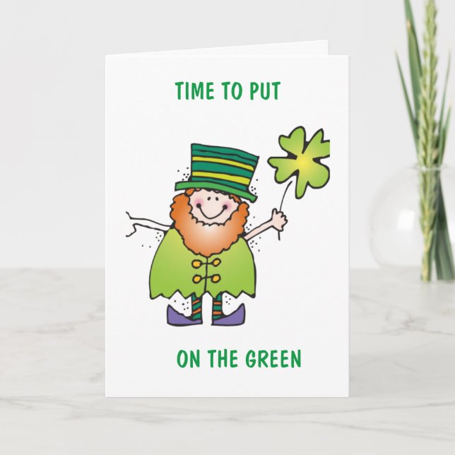 ES IST AN DER ZEIT, DIE GRÜNE KARTE ANZULEGEN (Vorderseite)