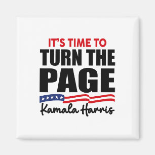 Es ist an der Zeit, die Seite Kamala Harris Politi Magnet