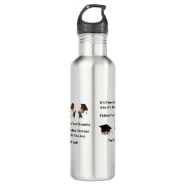 Es ist an der Zeit, in die Welt zu gehen Edelstahlflasche