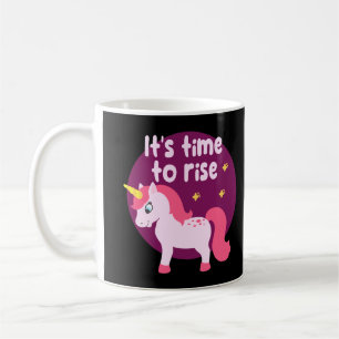 Es ist an der Zeit, Kawaii niedliches rosa Einhorn Kaffeetasse