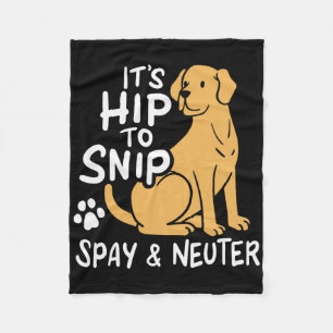 Es ist Angesagt, Spay und Neuter Awareness Tier zu Fleecedecke