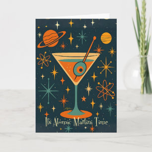 Es ist Atomic Martini Time Cosmic Stars Karte