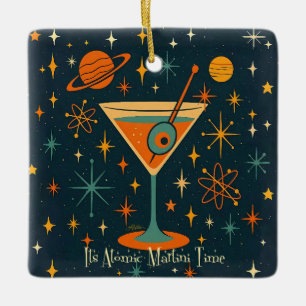 Es ist Atomic Martini Time Cosmic Stars Keramikornament