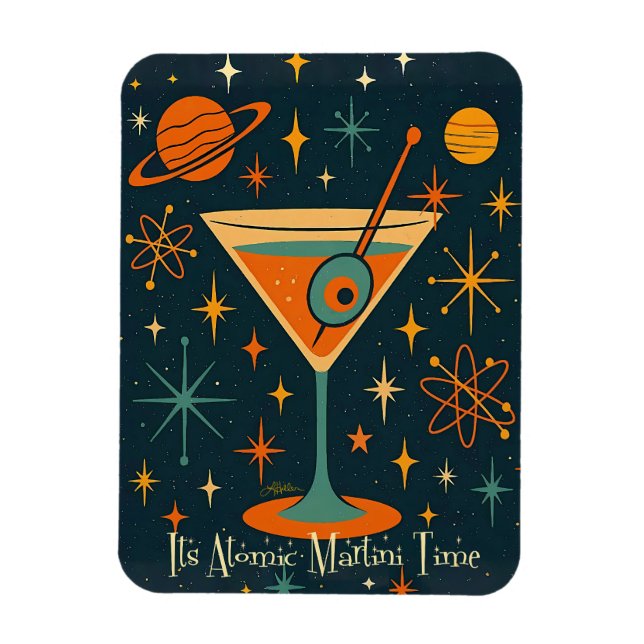 Es ist Atomic Martini Time Cosmic Stars Magnet (Vertikal)