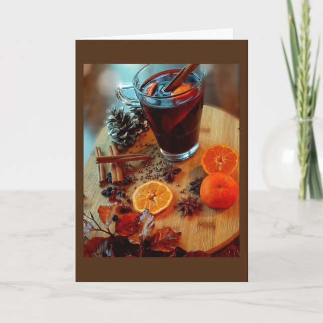 **ES IST AUTUMN UND ZEIT, ERNTEDANK ZU FEIERN** KARTE (Vorderseite)