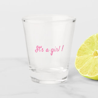 Es ist Baby Mädchen Minimalistische Schnapsgläser Schnapsglas