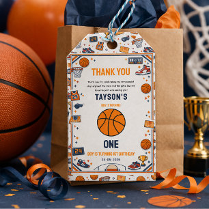 Es ist Basketball-Spielzeit zum 1. Geburtstag im R Geschenkanhänger