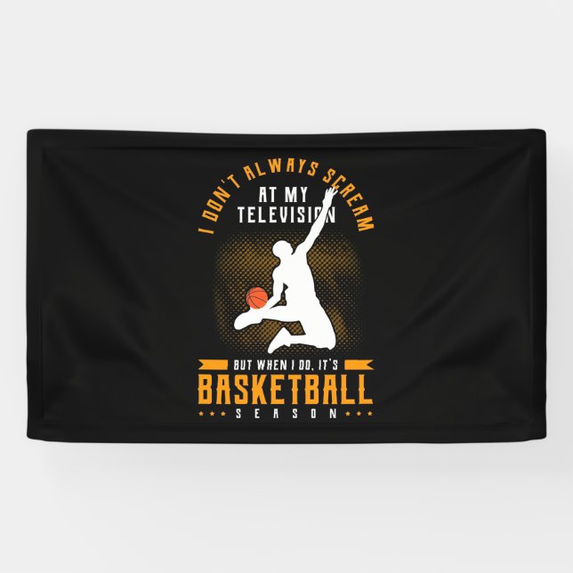 Es ist Basketballsaison Banner (Horizontal)