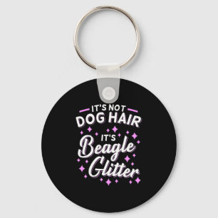 Es ist Beagle Hund Glitzer Schlüsselanhänger