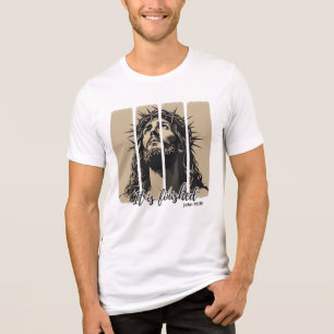 Es ist beendet - Jesus Crucifixe Kunst Tri-Blend Shirt