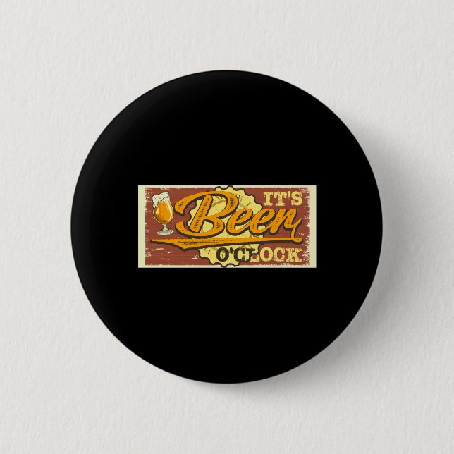 Es ist Beer O'Clock Button (Vorderseite)