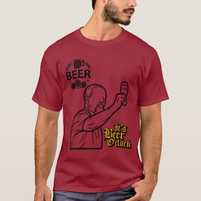 Es ist Beer O'Clock ! T-Shirt (Vorderseite)