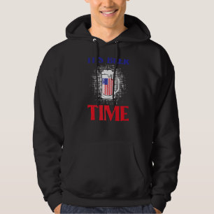 Es ist Beer Time American Flag 4. Juli Bier Hoodie