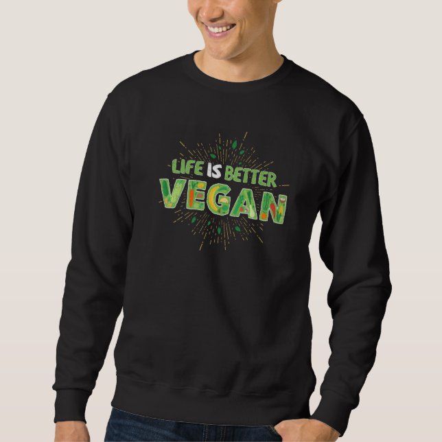 Es ist besser vegan Premium Sweatshirt (Vorderseite)