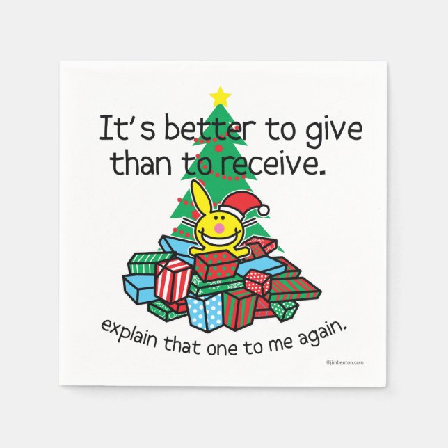 Es ist besser zu geben serviette (Vorderseite)