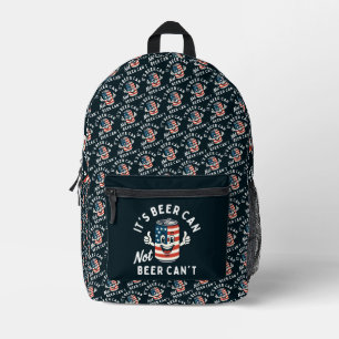 Es ist Bier kann nicht sein kann nicht lustiges Pa Bedruckter Rucksack