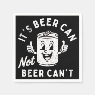 Es ist Bier kann nicht sein kann nicht lustiges Pa Serviette