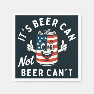 Es ist Bier kann nicht sein kann nicht lustiges Pa Serviette