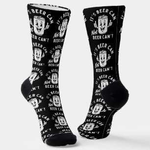 Es ist Bier kann nicht sein kann nicht lustiges Pa Socken