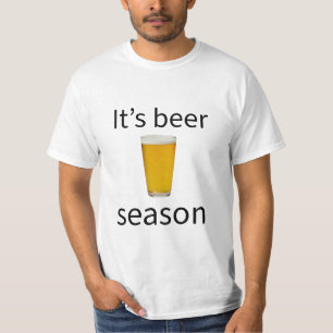 Es ist Bier-Saison Lustiges Bierliebhaber-Grafik T-Shirt