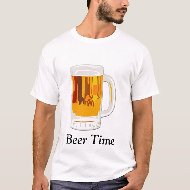 Es ist Bier-Zeit T-Shirt (Vorderseite)