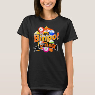 Es ist Bingo O'clock Granpa Boardgame Vatertag T-Shirt