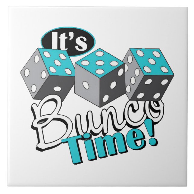 Es ist Bunco Time! Fliese (Vorderseite)