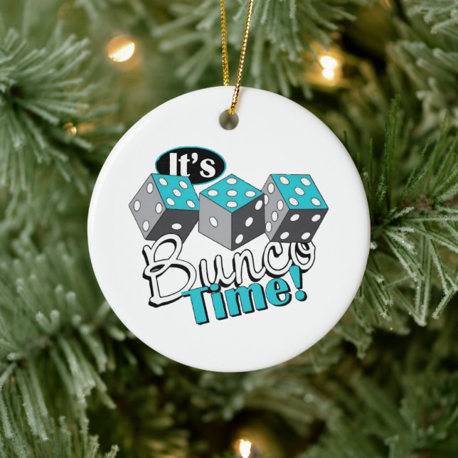 Es ist Bunco Time! Keramik Ornament (Baum)