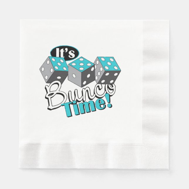 Es ist Bunco Time! Serviette (Vorderseite)