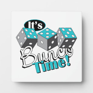Es ist Bunco-Zeit! Fotoplatte