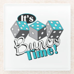 Es ist Bunco-Zeit! Glasuntersetzer