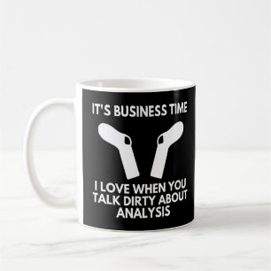 Es ist Business Time Socks reden Dirty über Analys Kaffeetasse